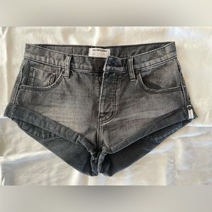 One x Teaspoon black denim shorts 24